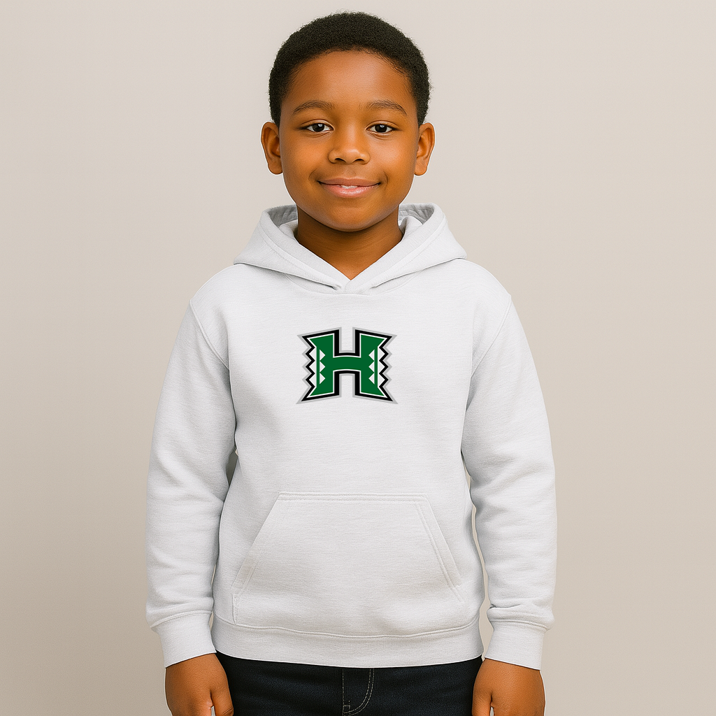 Youth Hawaii Warriors Logo Pullover Hoodie