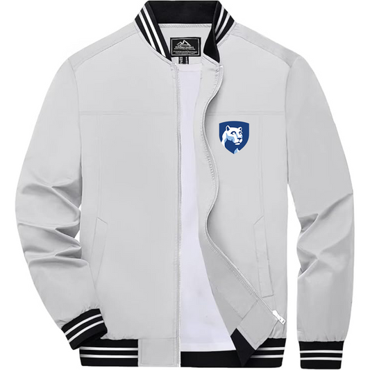 Men's Penn State Symbol Lightweight Zip-Up Ribbed Collar and Cuffs Bomber Jacket