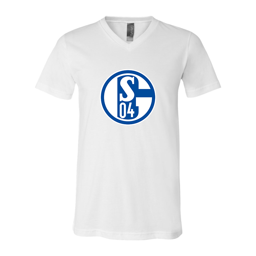 Men’s  Schalke 04 FC - BELLA + CANVAS - Jersey V-Neck Tee - 3005