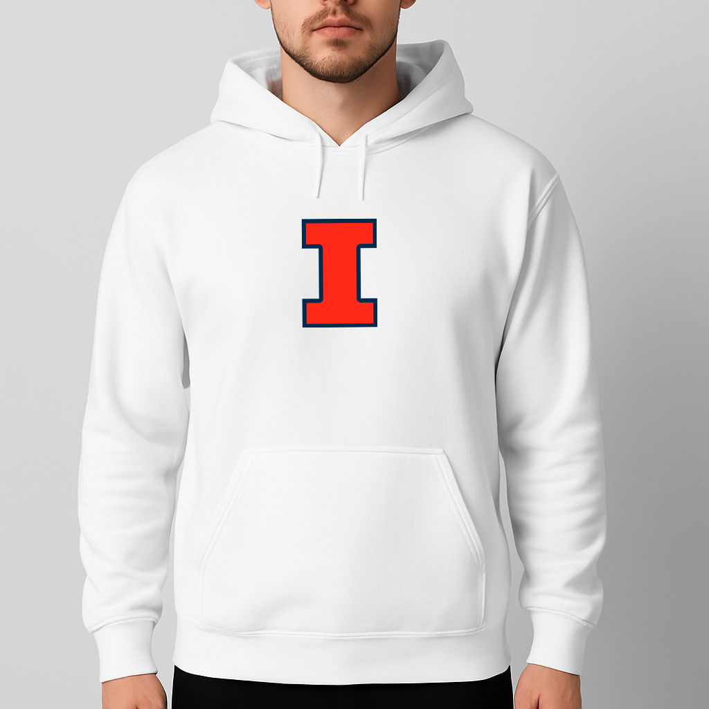 Men's Illinois Fighting Illini Logo Pullover Hoodie