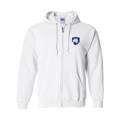 Men's Penn State Symbol Gildan  Heavy Blend Full Zip Hooded Sweatshirt