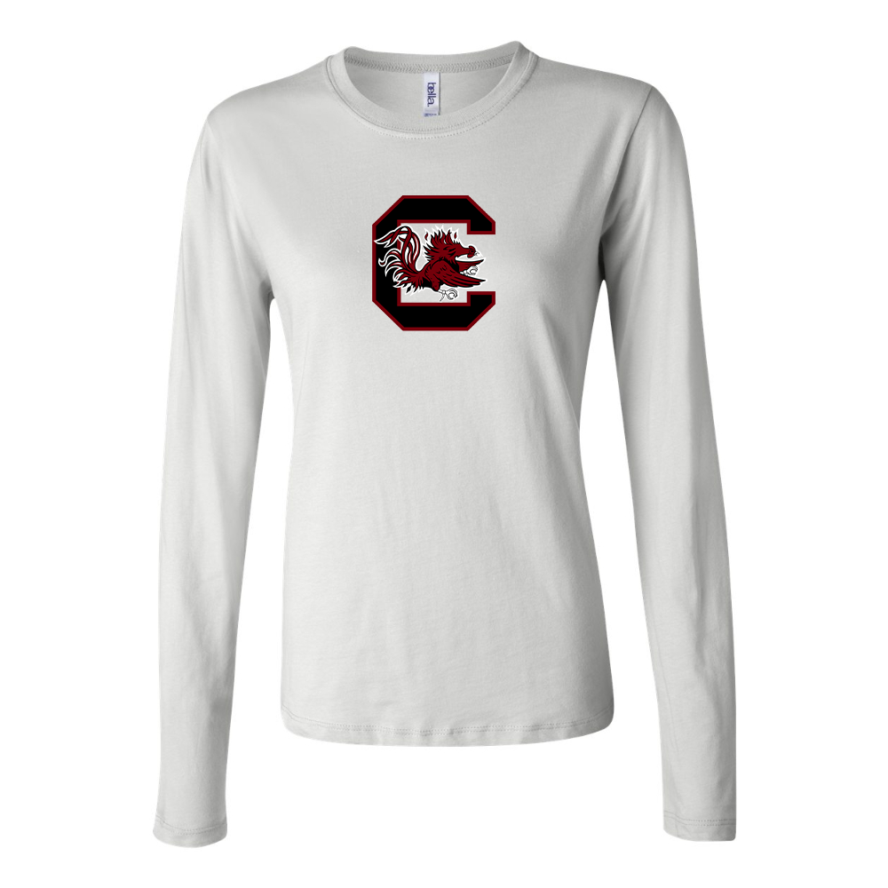 BELLA CANVAS Women’s South Carolina Gamecocks Logo Jersey Long Sleeve Tee