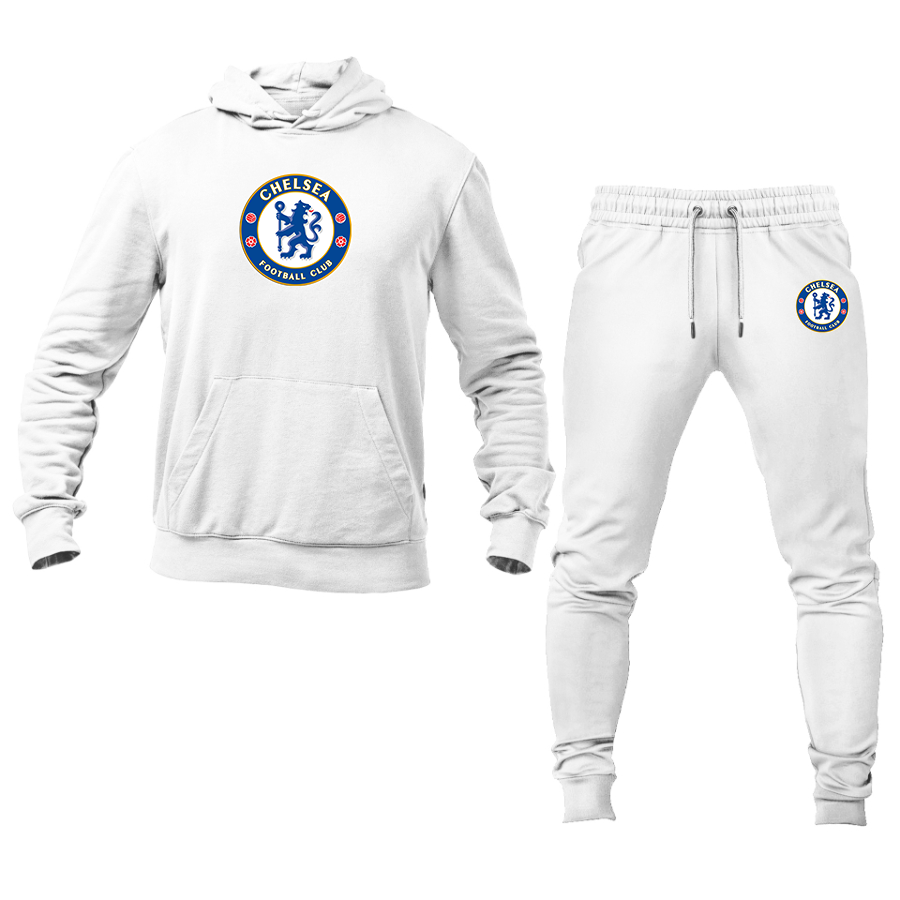 Men's Chelsea Soccer Logo Hoodie Joggers Set