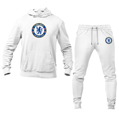 Men's Chelsea Soccer Logo Hoodie Joggers Set