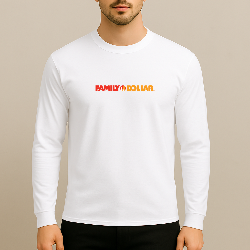 Men's Family Dollar Logo Long Sleeve T-Shirt
