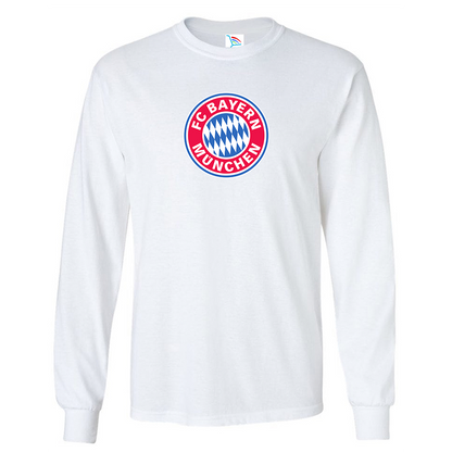 Youth Kids F.C. Bayern Munchen Soccer Long Sleeve T-Shirt