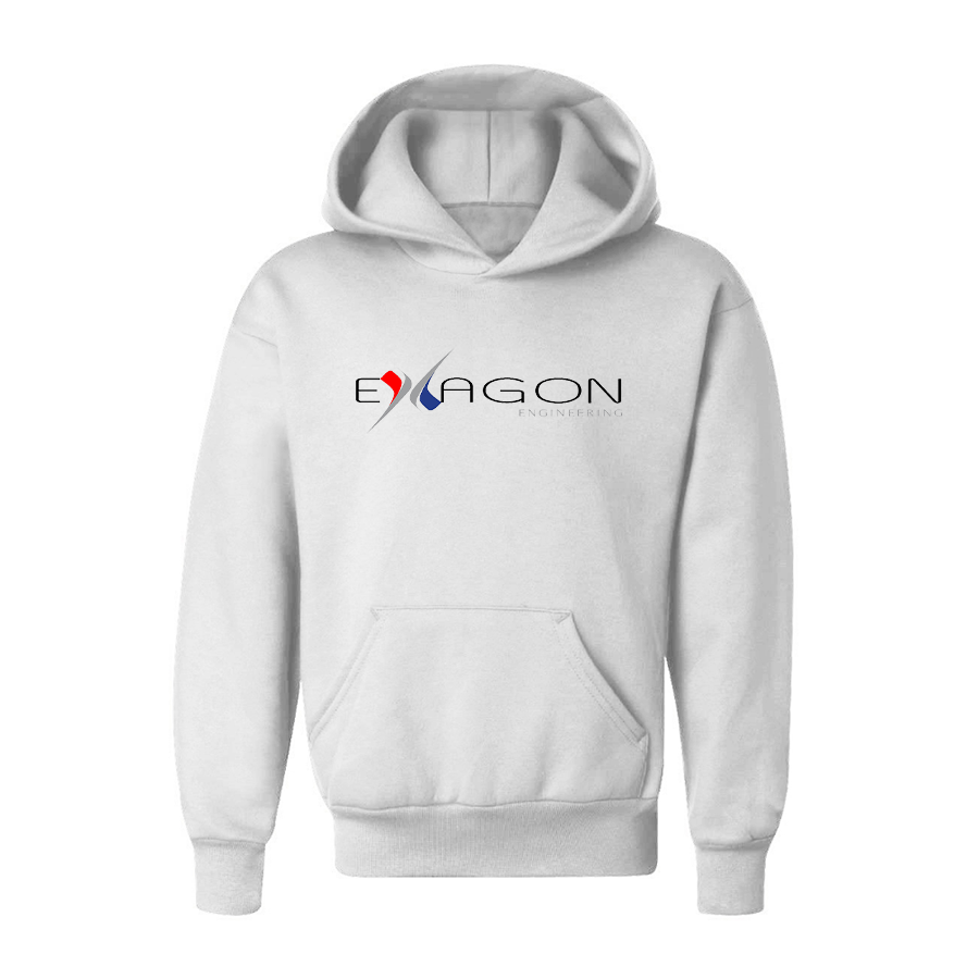 Youth Exagon Engineering Logo Pullover Hoodie