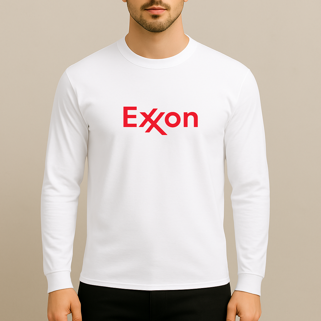 Men's Exxon Mobil Gas Station  Long Sleeve T-Shirt