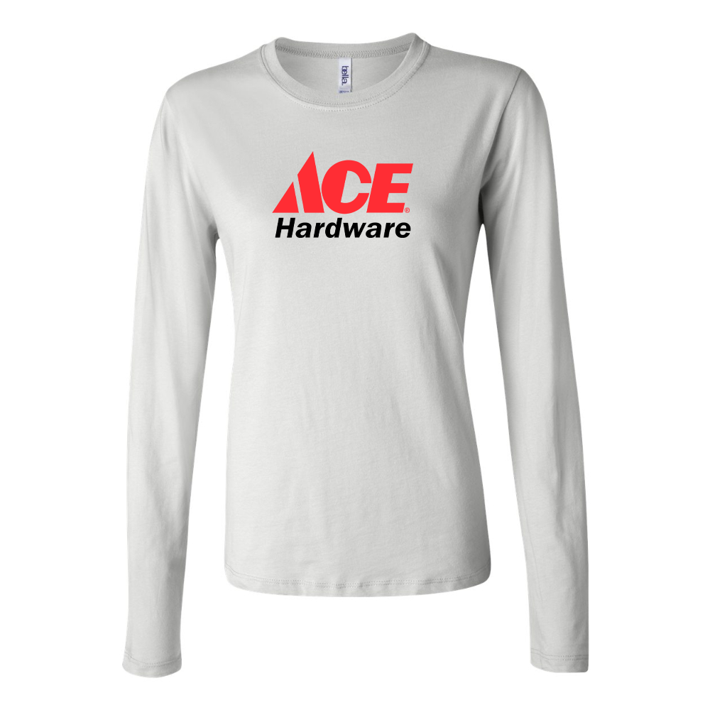 BELLA CANVAS Women’s ACE Hardware Logo Jersey Long Sleeve Tee