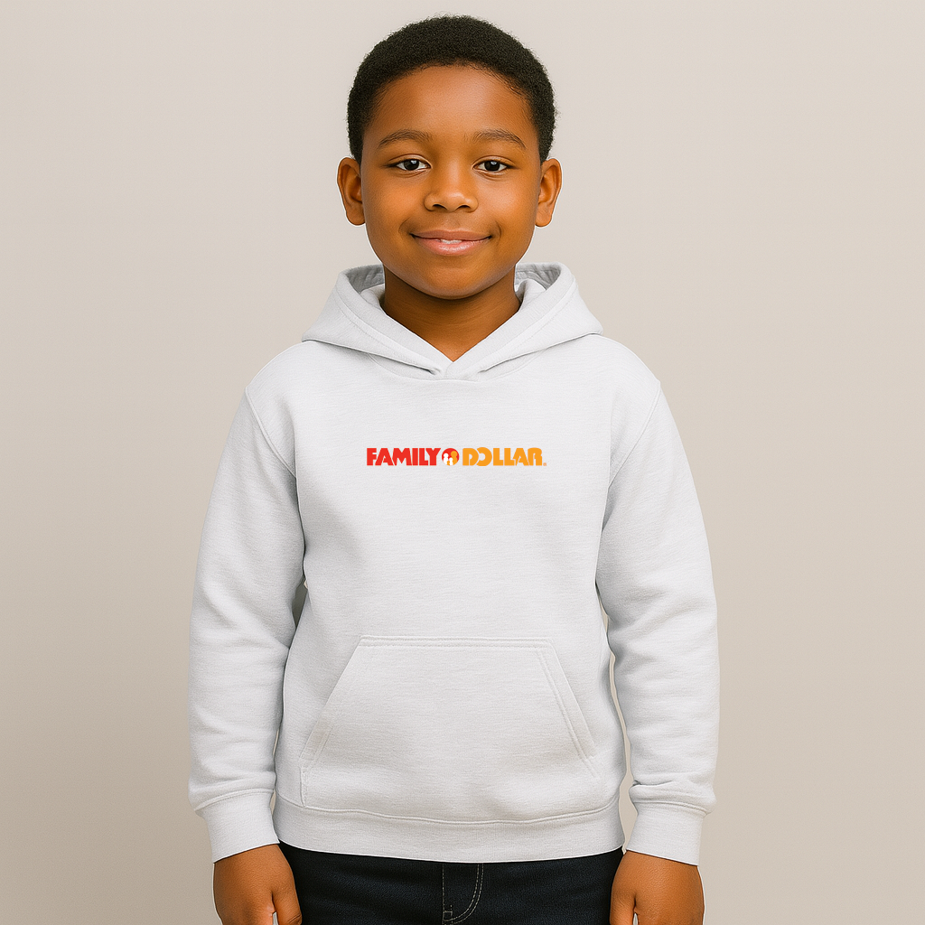Youth Family Dollar Logo Pullover Hoodie