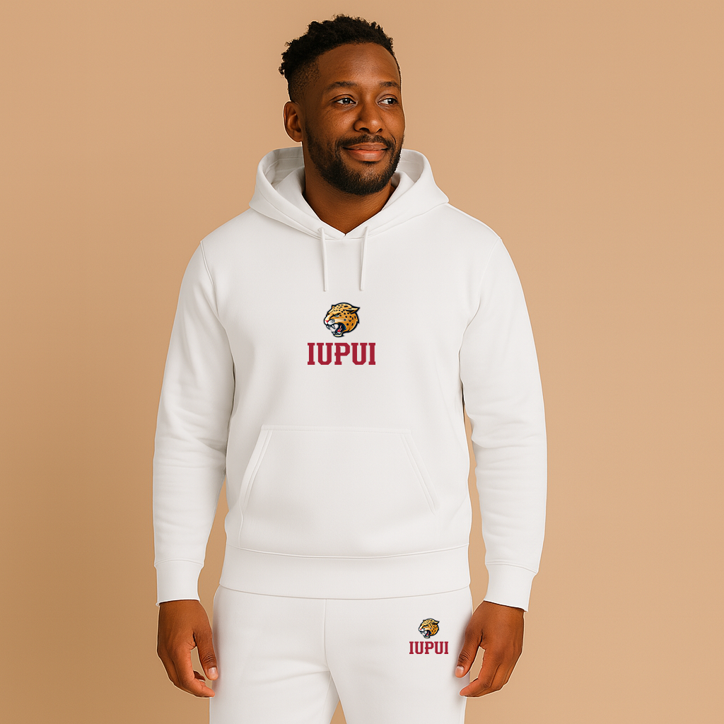Men's IUPUI Jaguars Logo Hoodie Joggers Set