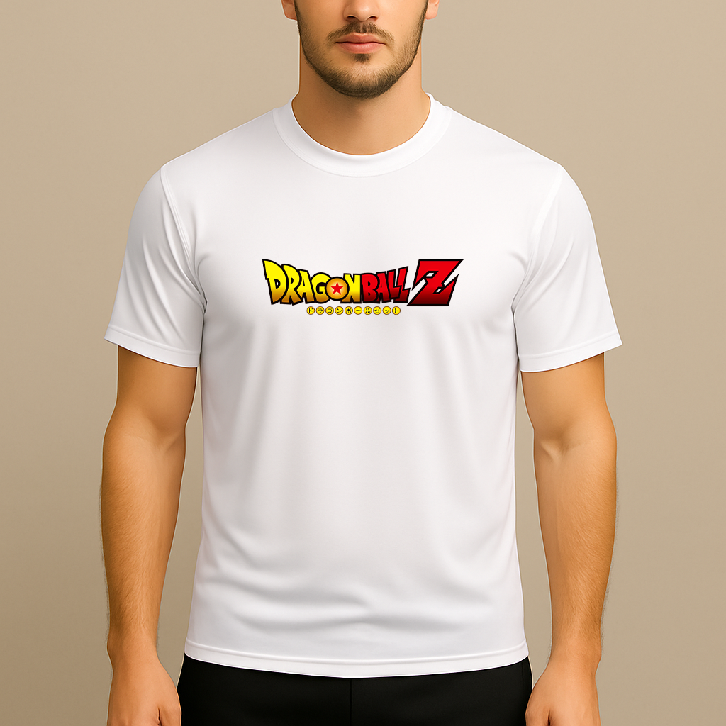 Men's Dragon Ball Z Title Polyester T-Shirt