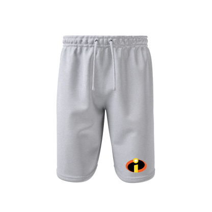 Men's The Incredibles Cartoon Athletic Fleece Shorts