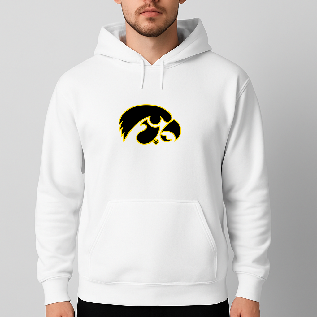 Men's Iowa Hawkeyes Logo Pullover Hoodie