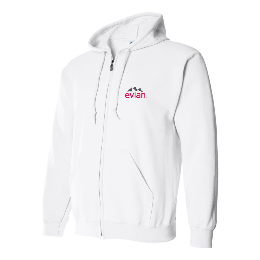 Men's Evian Logo Zipper Hoodie
