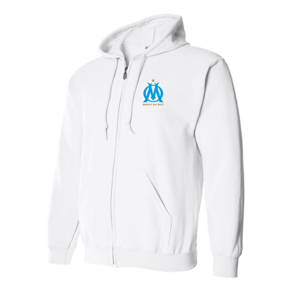 Men's Olympique de Marseille FC Zipper Hoodie