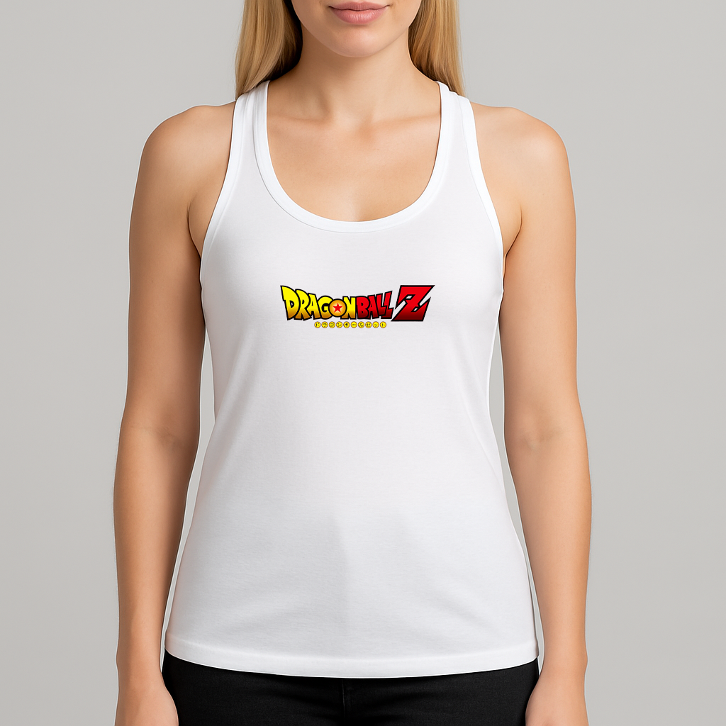 Women's Dragon Ball Z Title Racerback Tank Top
