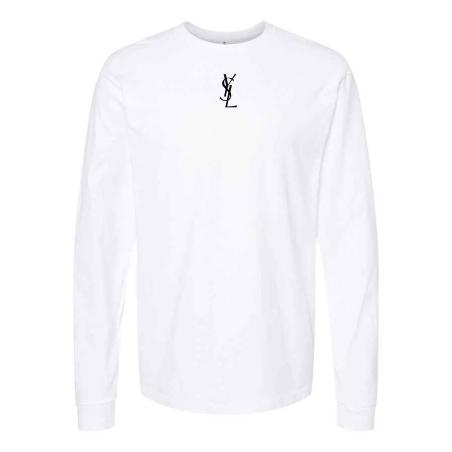 Youth YSL logo Cotton Long Sleeve T-Shirt