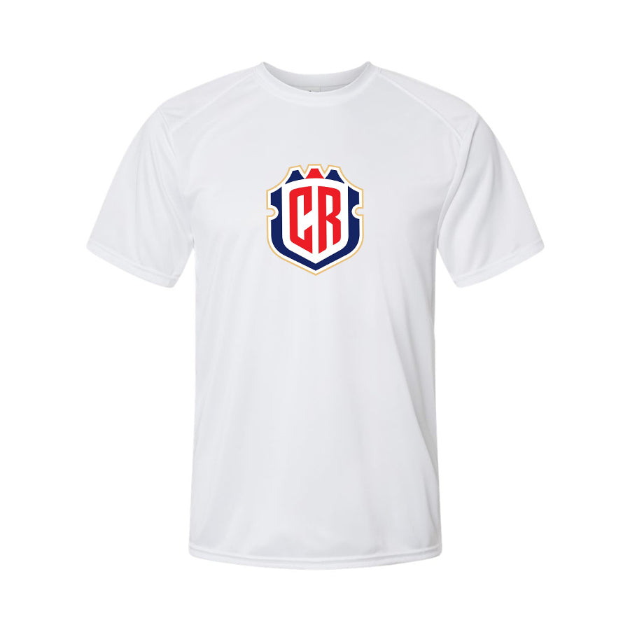 Youth Kids Costa Rica National Soccer Team Performance T-Shirt