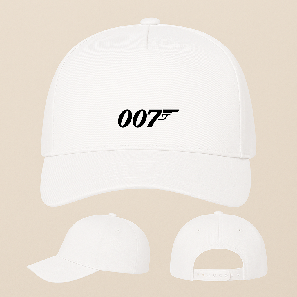 007 James Bond Movie Five Panel Twill Snapback Cap