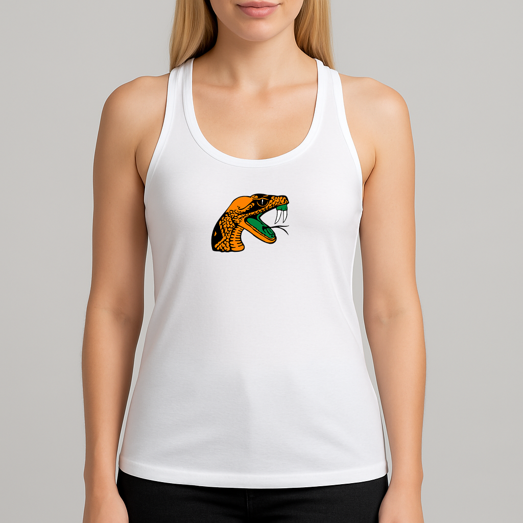 Women's Florida AM Rattlers Logo Next Level Ideal Racerback Tank