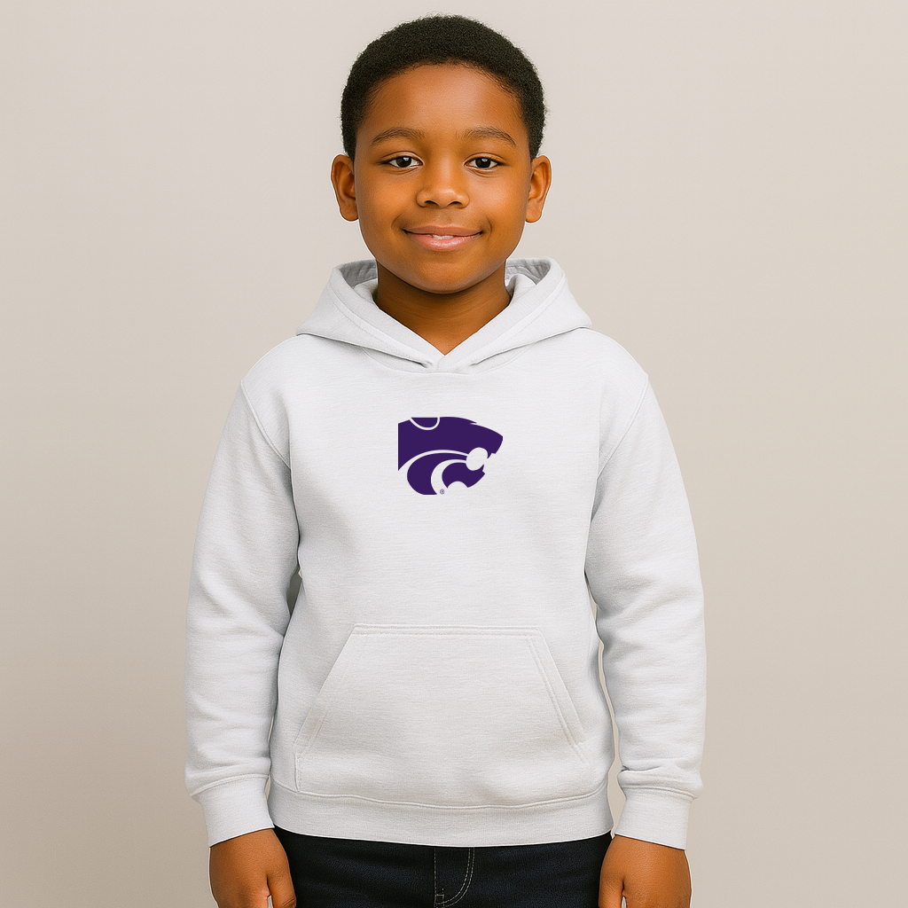 Youth Kansas State Wildcats Logo Pullover Hoodie