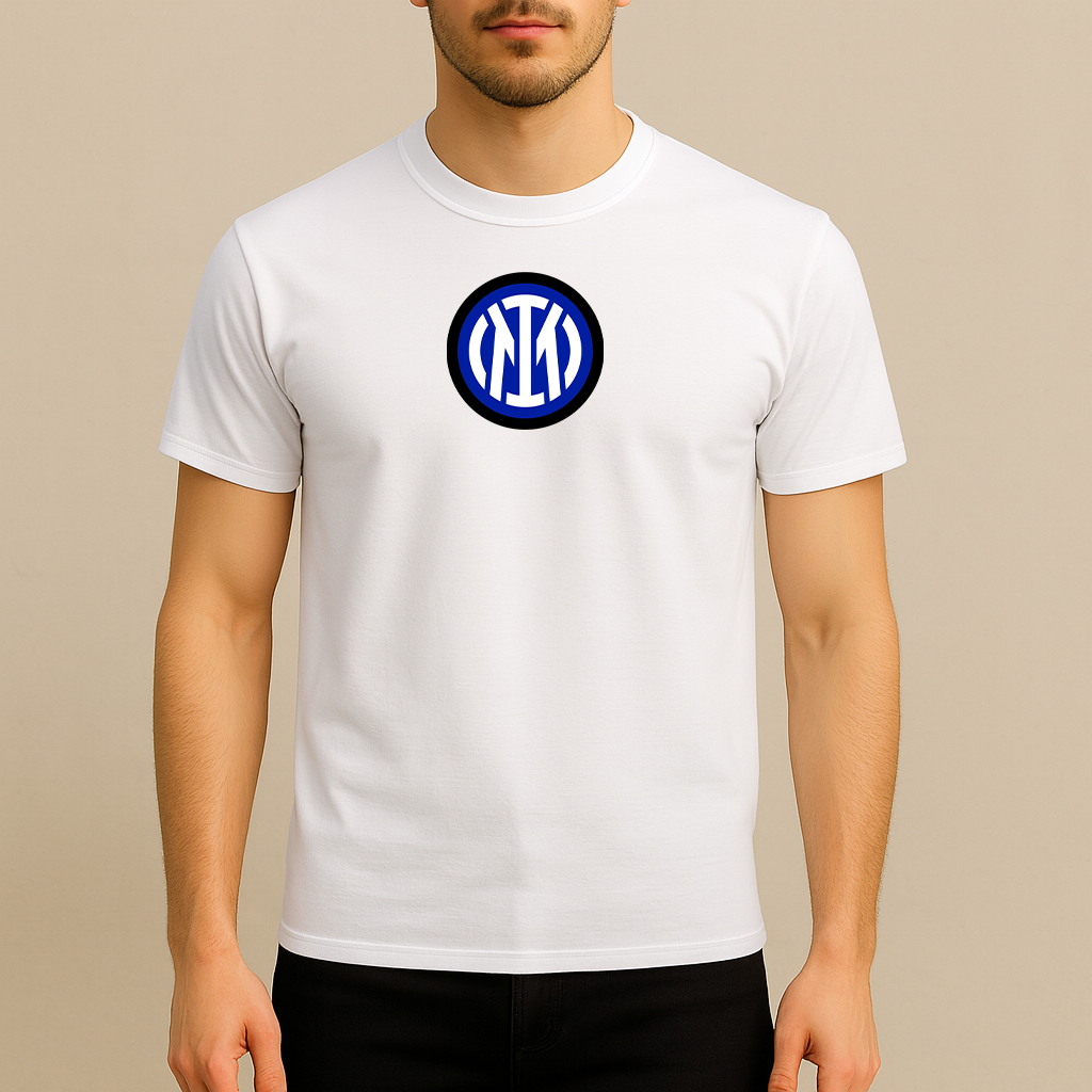 Men's Inter Milan 2025 Soccer Logo Cotton T-Shirt