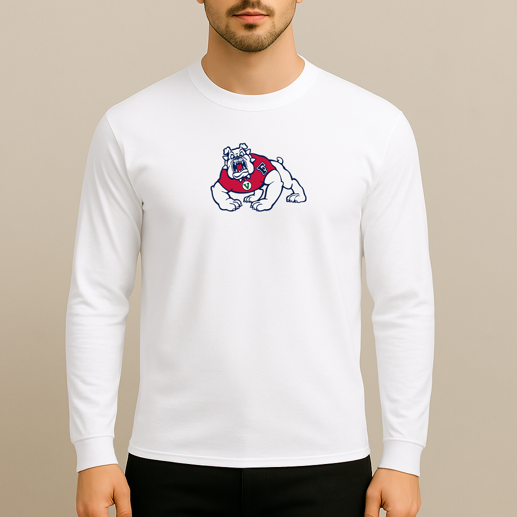 Men's Fresno State Bulldogs Logo Long Sleeve T-Shirt