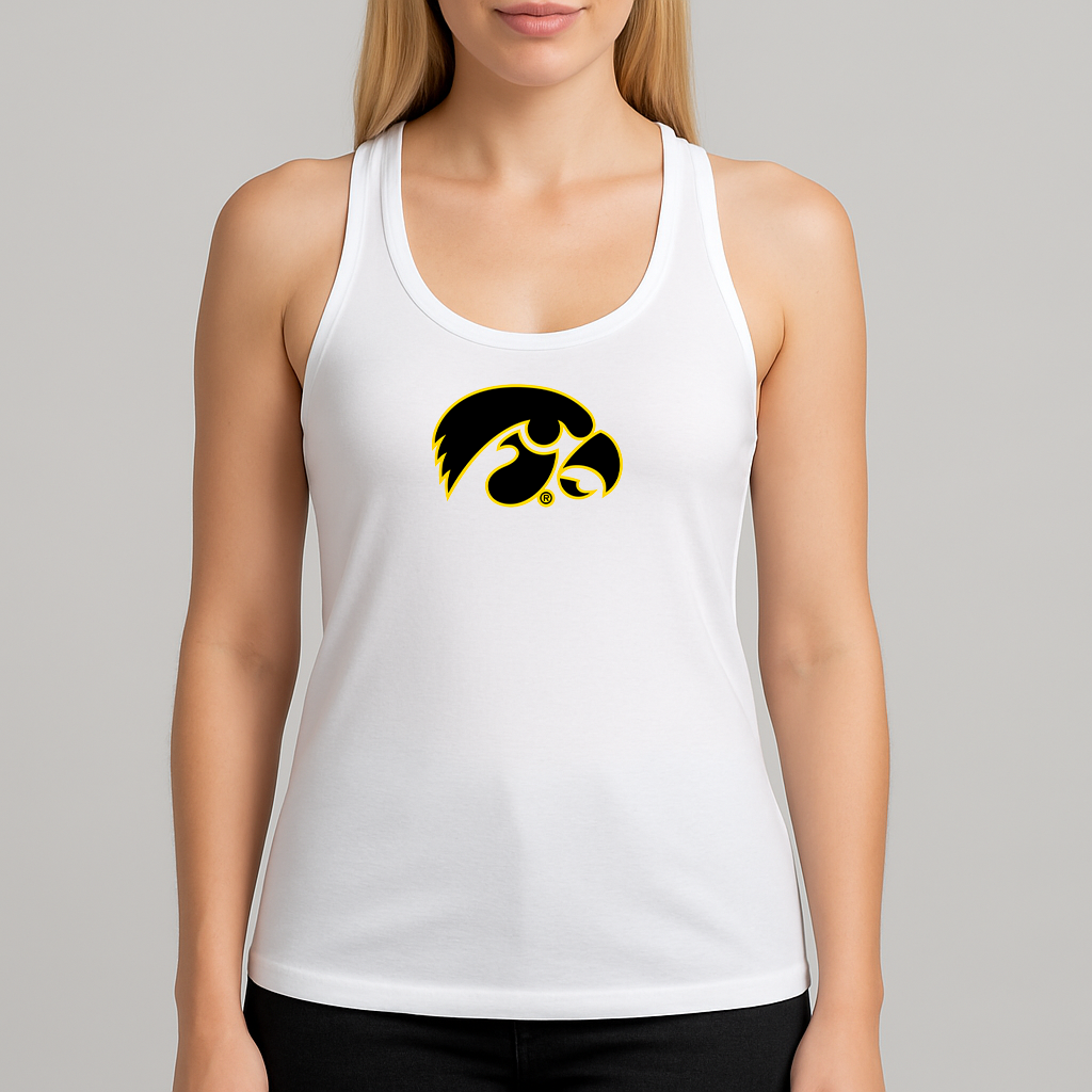 Women's Iowa Hawkeyes Logo Next Level Ideal Racerback Tank