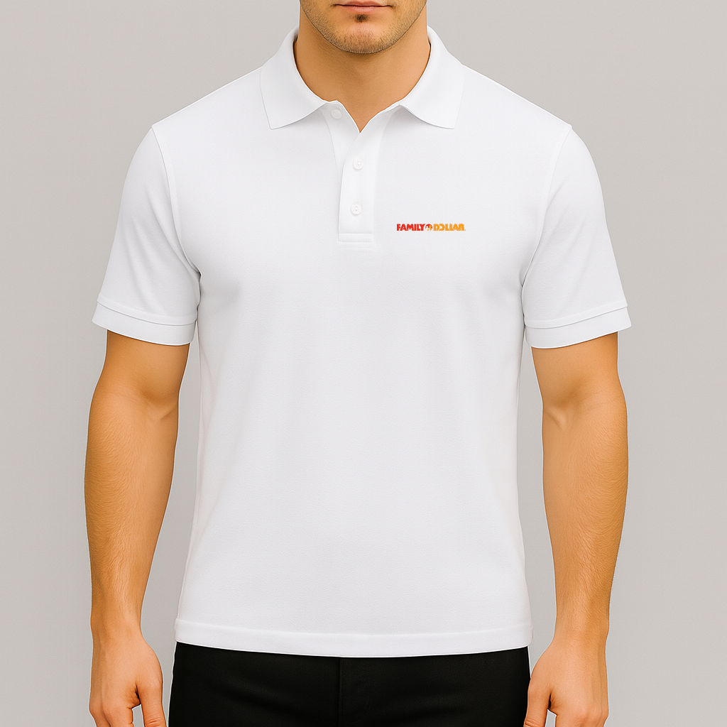 Men's Family Dollar Logo Dry Blend Polo