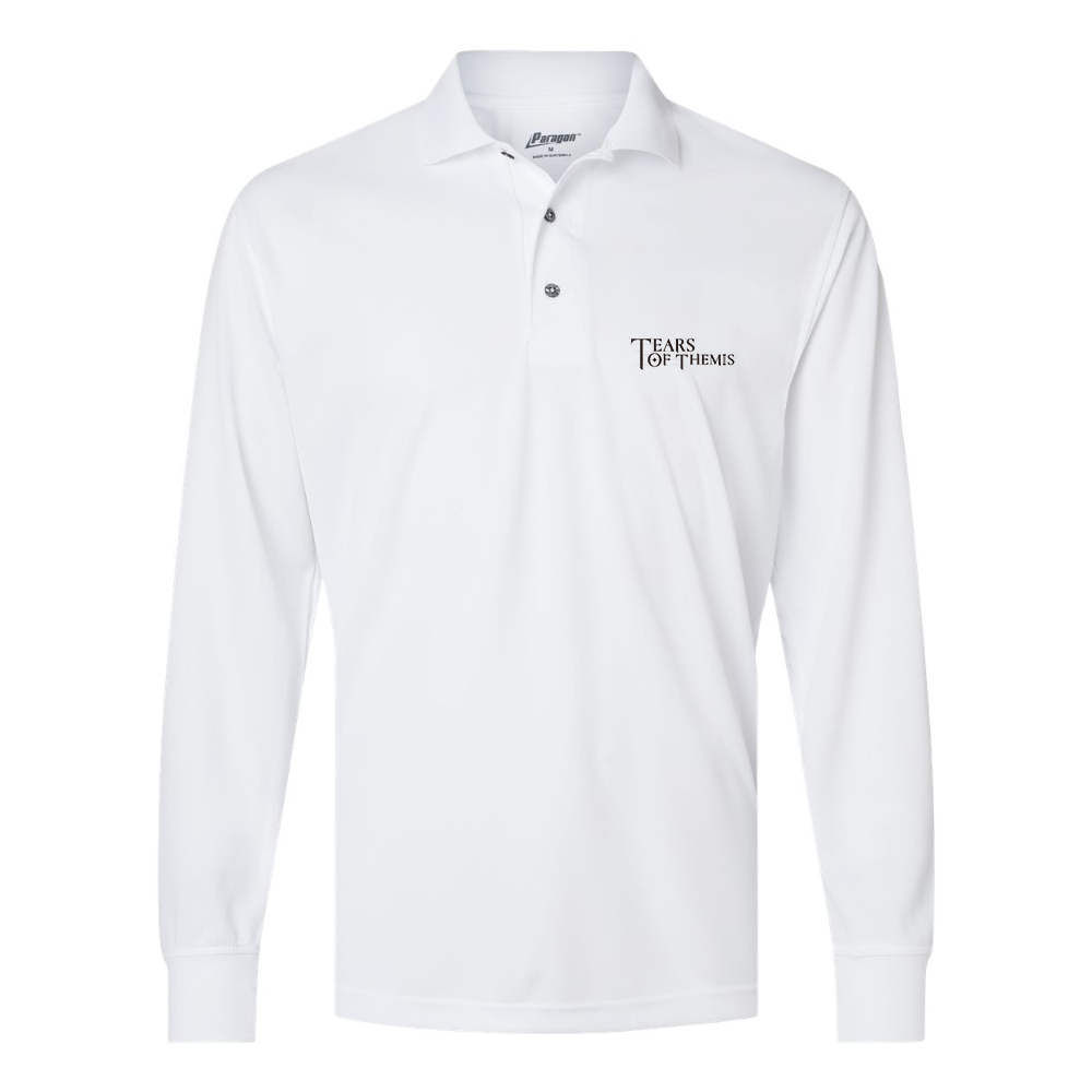 Men's Tear Of Themis Logo Paragon Prescott Long Sleeve Polo