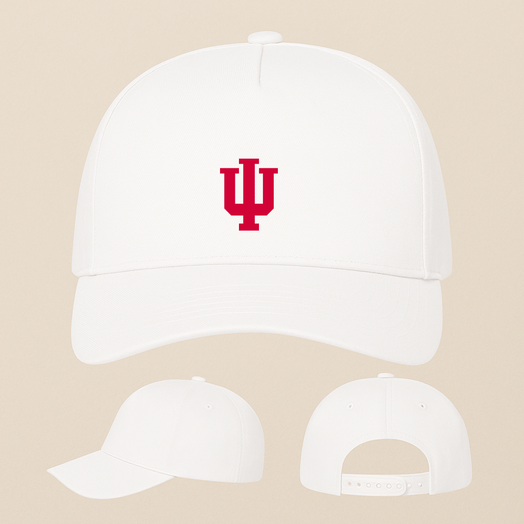 Indiana Hoosiers Logo Five Panel Twill Snapback Cap