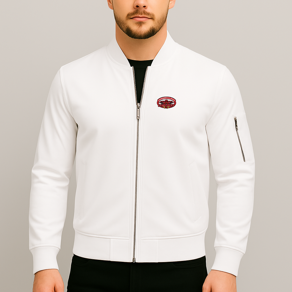 Men's Jacksonville State Gamecocks Logo Lightweight Bomber Jacket Windbreaker Softshell Varsity Jacket Coat