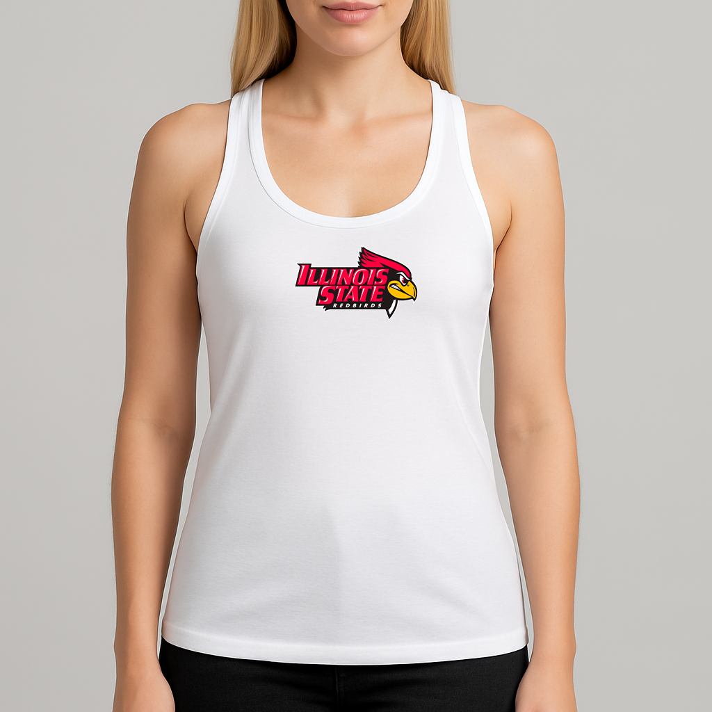 Women's Illinois State Redbirds Logo Next Level Ideal Racerback Tank
