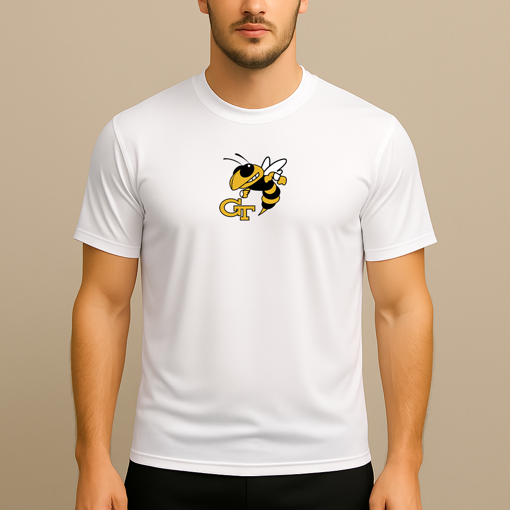 Men's Georgia Tech Yellow Jackets Logo Polyester T-Shirt