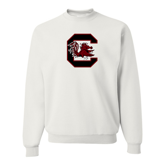 Men's South Carolina Gamecocks Logo  JERZEES NuBlend Crewneck Sweatshirt