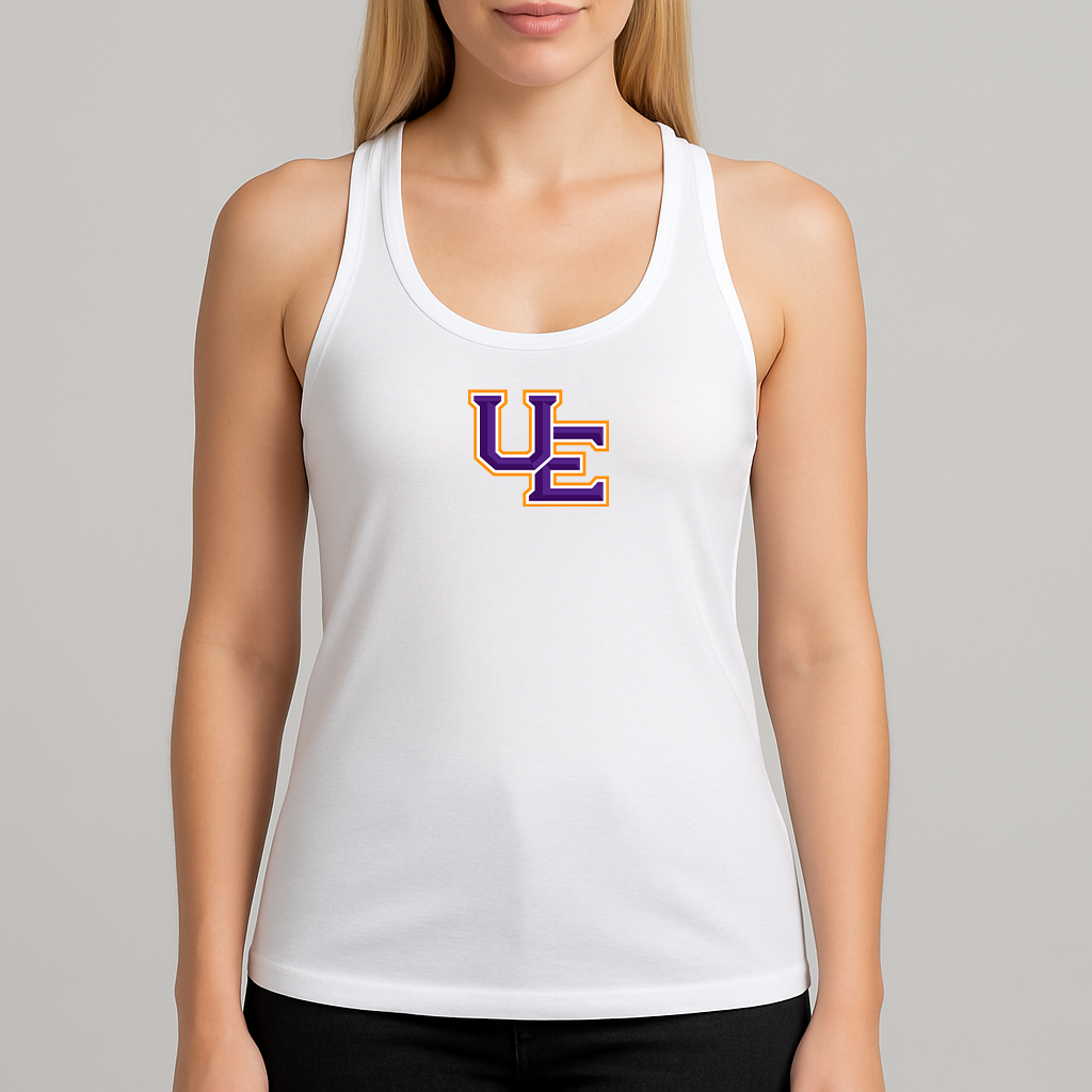 Women's Evansville Purple Aces Logo Next Level Ideal Racerback Tank