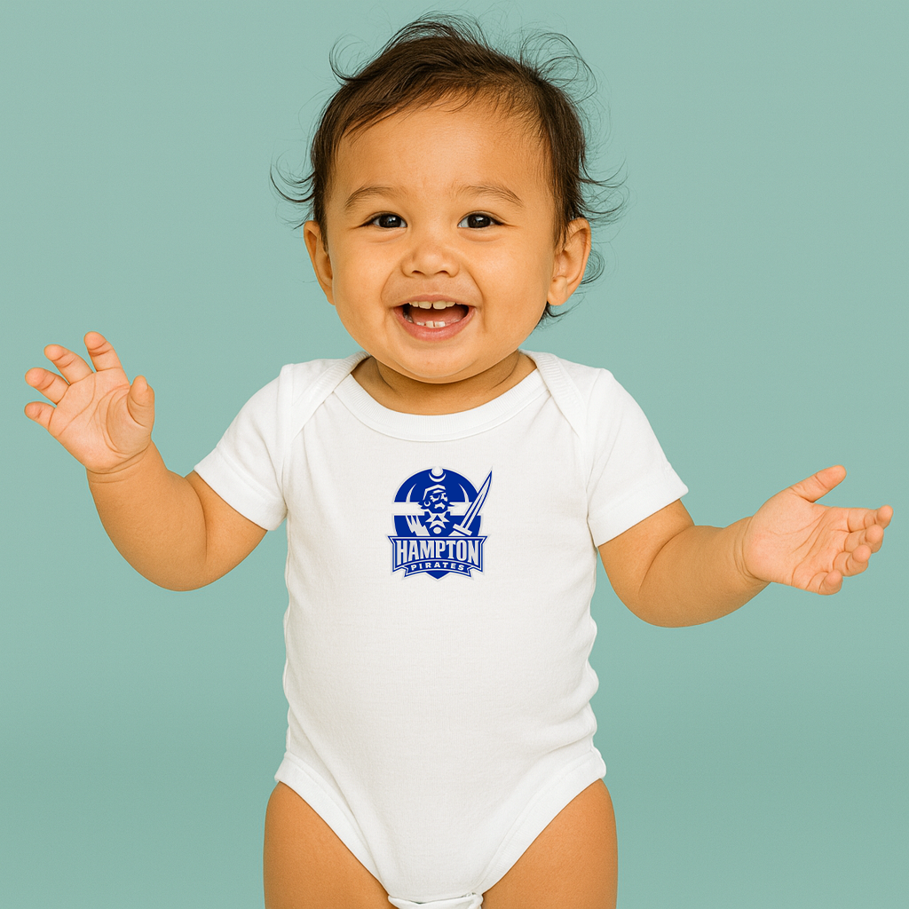 Hampton Pirate Logo Baby Romper Onesie