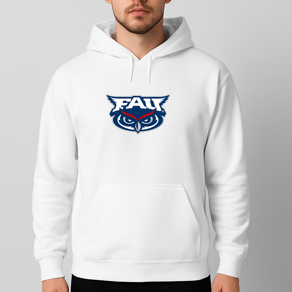 Men's Florida Atlantic Owls Logo Pullover Hoodie