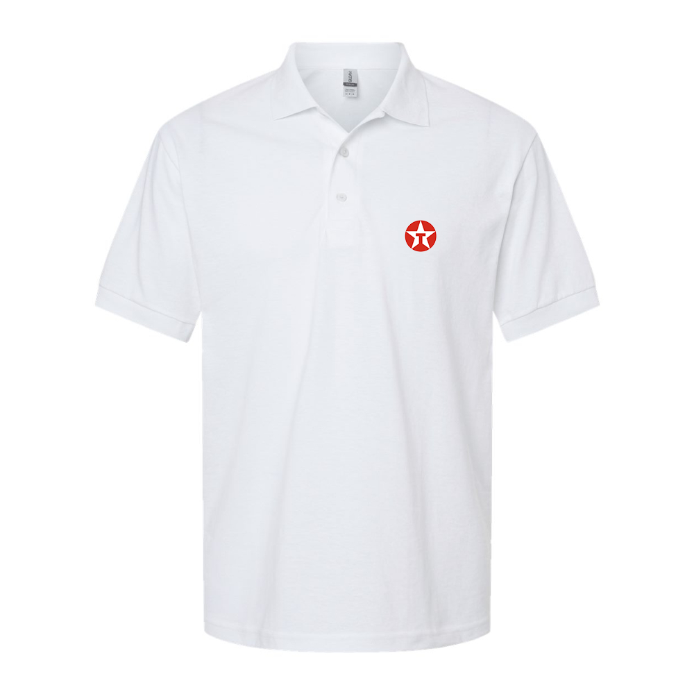 Men's Texaco Logo Gildan Dry Blend Jersey Polo