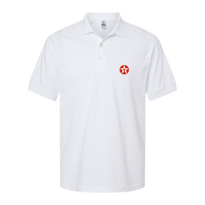 Men's Texaco Logo Gildan Dry Blend Jersey Polo