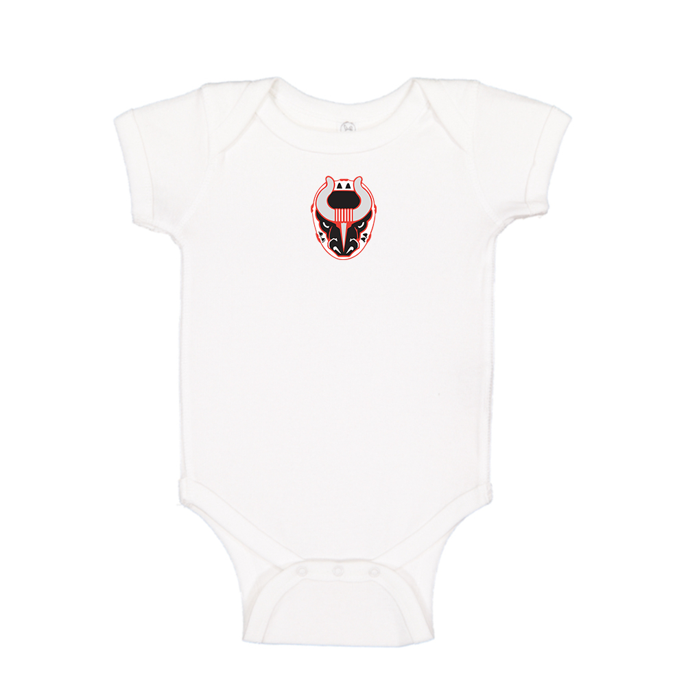 Birmingham Bulls Logo Baby Romper Onesie