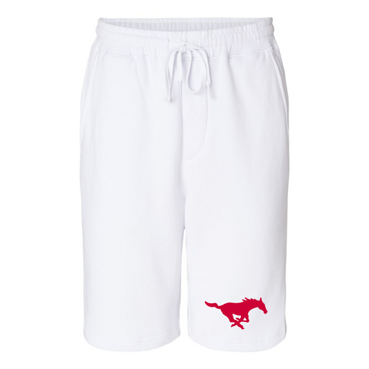 Men's SMU Mustangs Logo Independent Trading Co Midweight Fleece Shorts