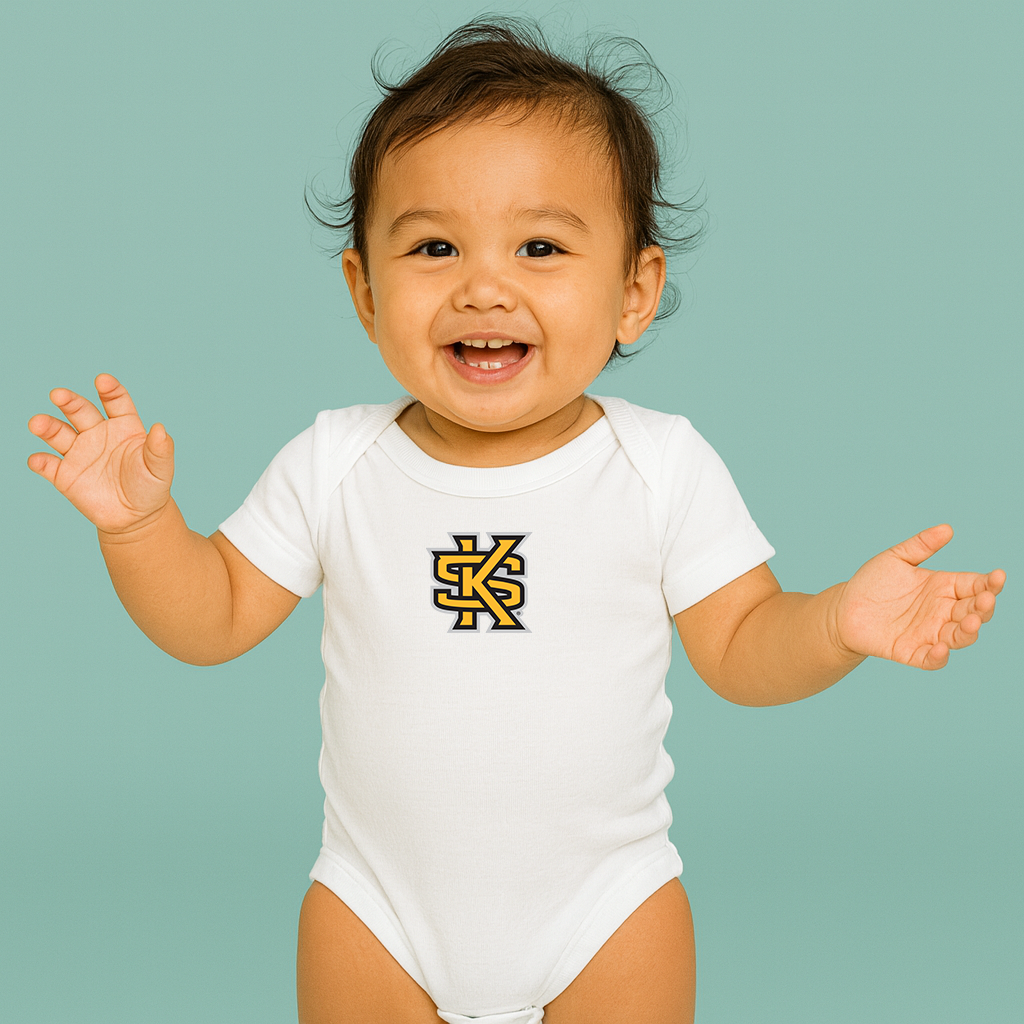 Kennesaw State Owls Logo Baby Romper Onesie
