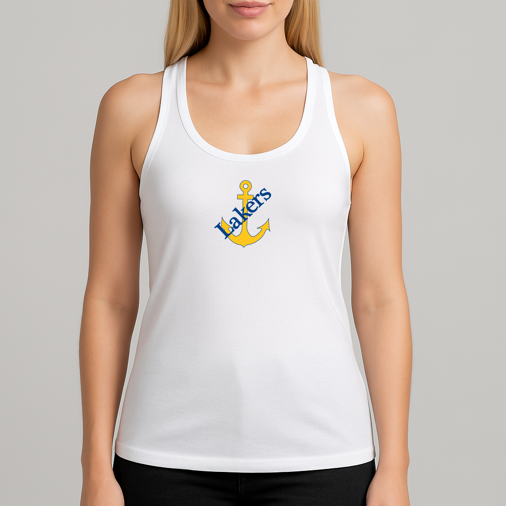 Women's Lake Superior State Lakers Logo Next Level Ideal Racerback Tank