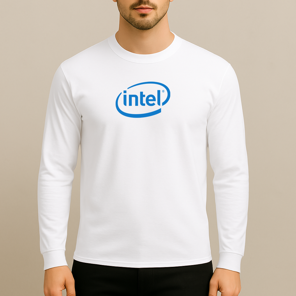Men's Intel Logo Long Sleeve T-Shirt