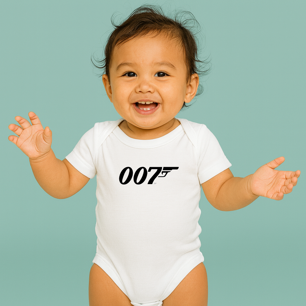 007 James Bond Movie Baby Romper Onesie