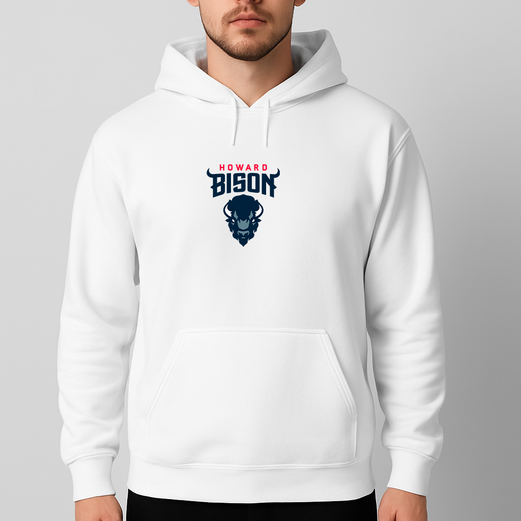 Men's Howard Bison Logo Pullover Hoodie