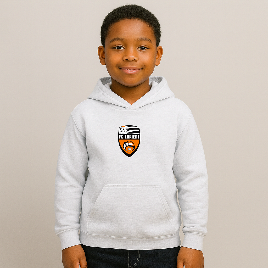 Youth FC Lorient Soccer Logo Pullover Hoodie