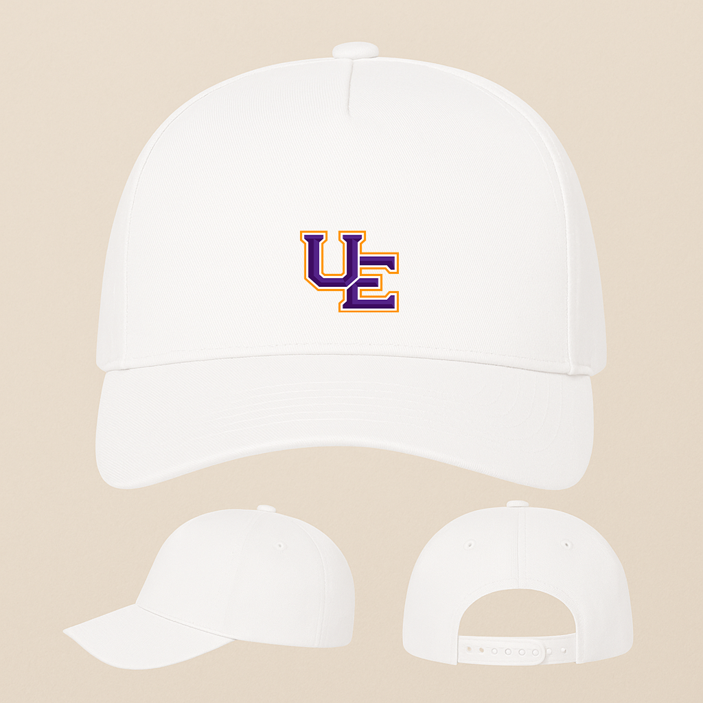 Evansville Purple Aces Logo Five Panel Twill Snapback Cap